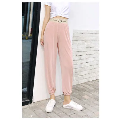 Women Drape Loose Casual Floor Length Wide Leg Pants