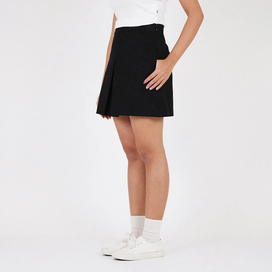 Women Pleated Skirt - Black - SW2301010B