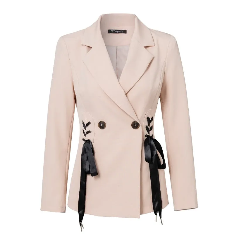 Women's Autumn Double Breasted Suit Coat