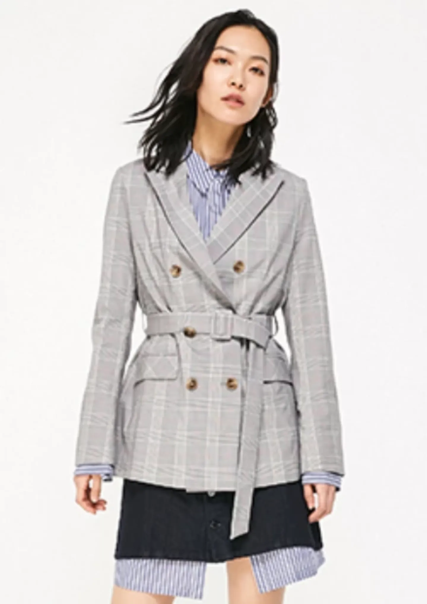 Women's Spring/Summer Plaid Blazer