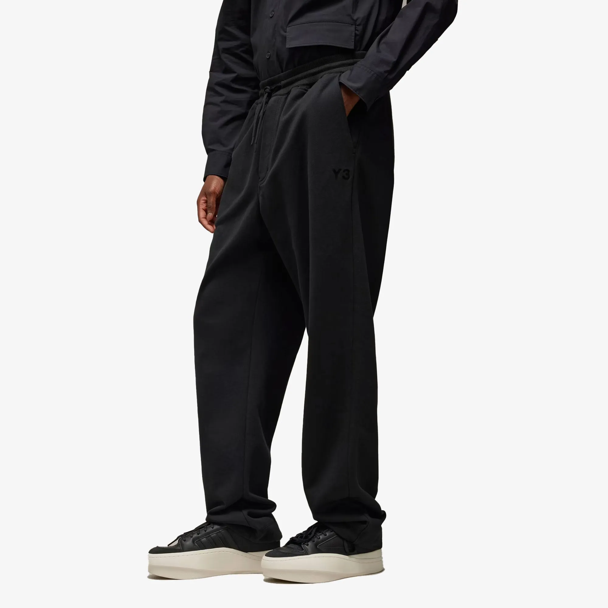 Y-3 | FRENCH TERRY STRAIGHT { BLACK